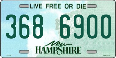 NH license plate 3686900