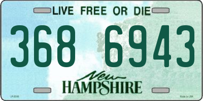 NH license plate 3686943