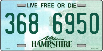 NH license plate 3686950