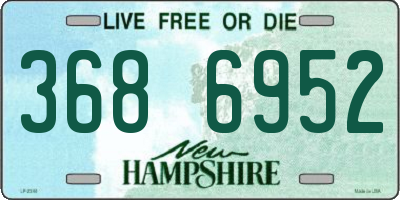 NH license plate 3686952