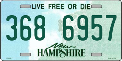 NH license plate 3686957