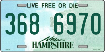NH license plate 3686970