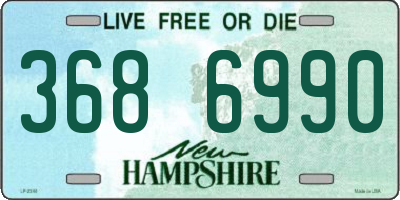 NH license plate 3686990