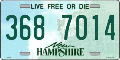 NH license plate 3687014