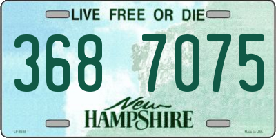 NH license plate 3687075