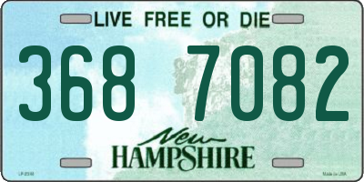 NH license plate 3687082