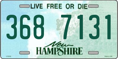 NH license plate 3687131