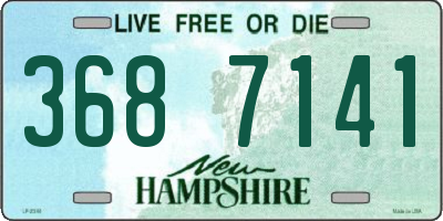 NH license plate 3687141