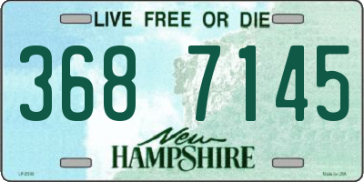 NH license plate 3687145