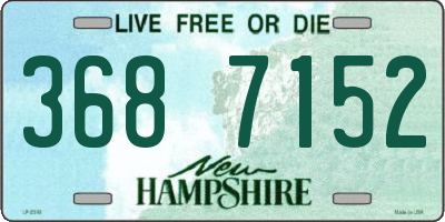 NH license plate 3687152