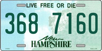 NH license plate 3687160