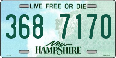NH license plate 3687170