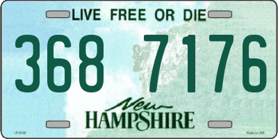NH license plate 3687176
