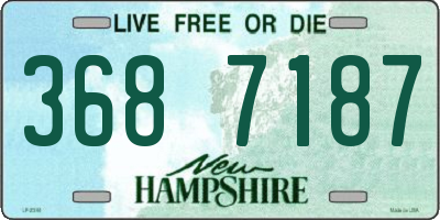 NH license plate 3687187