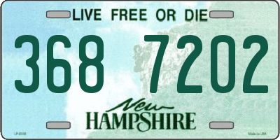 NH license plate 3687202