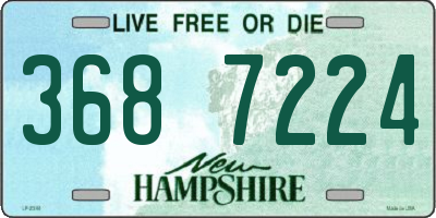 NH license plate 3687224