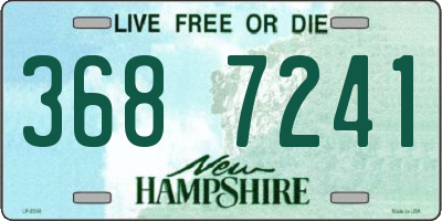 NH license plate 3687241