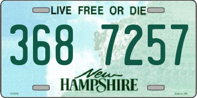 NH license plate 3687257