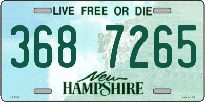 NH license plate 3687265