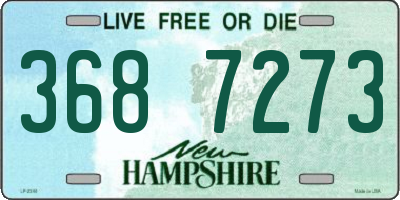 NH license plate 3687273
