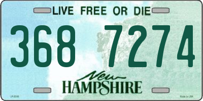 NH license plate 3687274