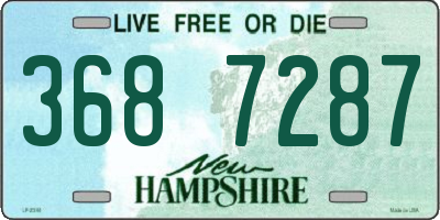 NH license plate 3687287