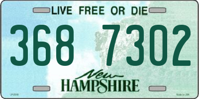 NH license plate 3687302