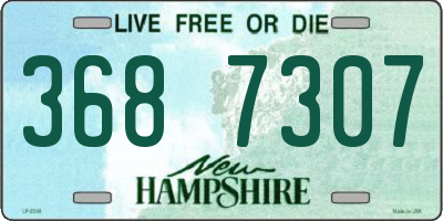 NH license plate 3687307