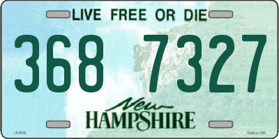 NH license plate 3687327