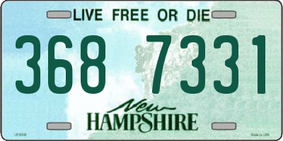 NH license plate 3687331