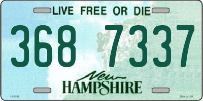 NH license plate 3687337
