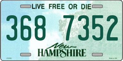 NH license plate 3687352