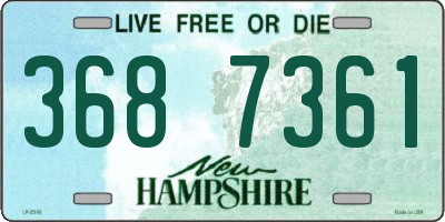 NH license plate 3687361