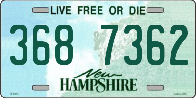 NH license plate 3687362