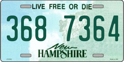 NH license plate 3687364