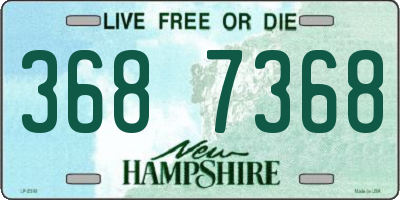 NH license plate 3687368