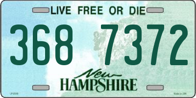 NH license plate 3687372