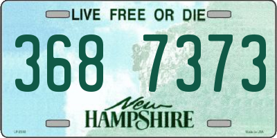 NH license plate 3687373