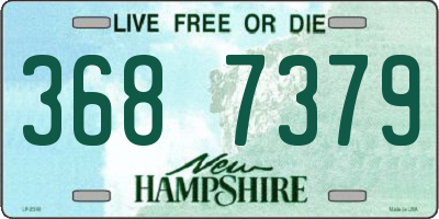 NH license plate 3687379