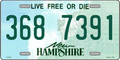 NH license plate 3687391