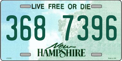 NH license plate 3687396