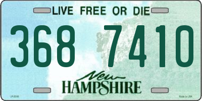 NH license plate 3687410