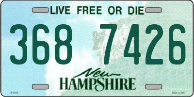 NH license plate 3687426