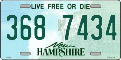NH license plate 3687434