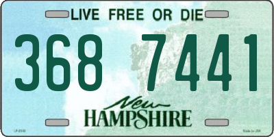 NH license plate 3687441