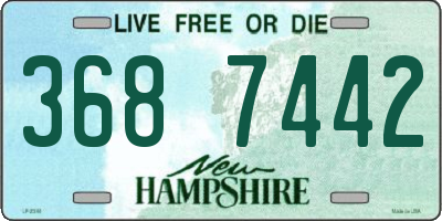 NH license plate 3687442