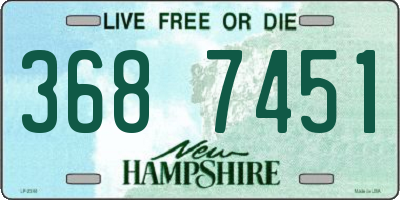 NH license plate 3687451