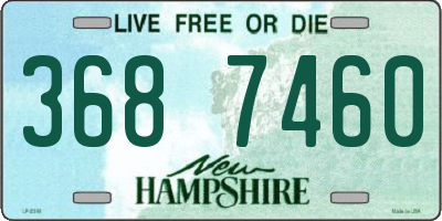 NH license plate 3687460