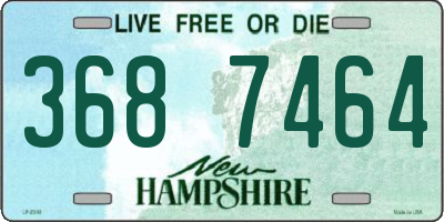 NH license plate 3687464
