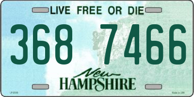 NH license plate 3687466